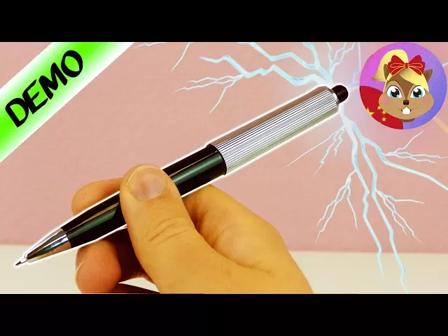 儿童整蛊吓人玩具 仿真炫酷圆珠笔 触电 带电 电流 电感 工具